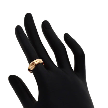 CARTIER Trinity SM #48 Current Ring K18 Pink Gold Ladies [Used]