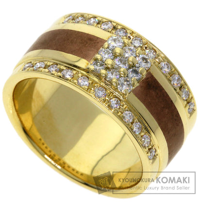 0.63ct Diamond, Red Copper, Yumiko Yamazaki Ring K18 Yellow Gold 15.4g　Ladies