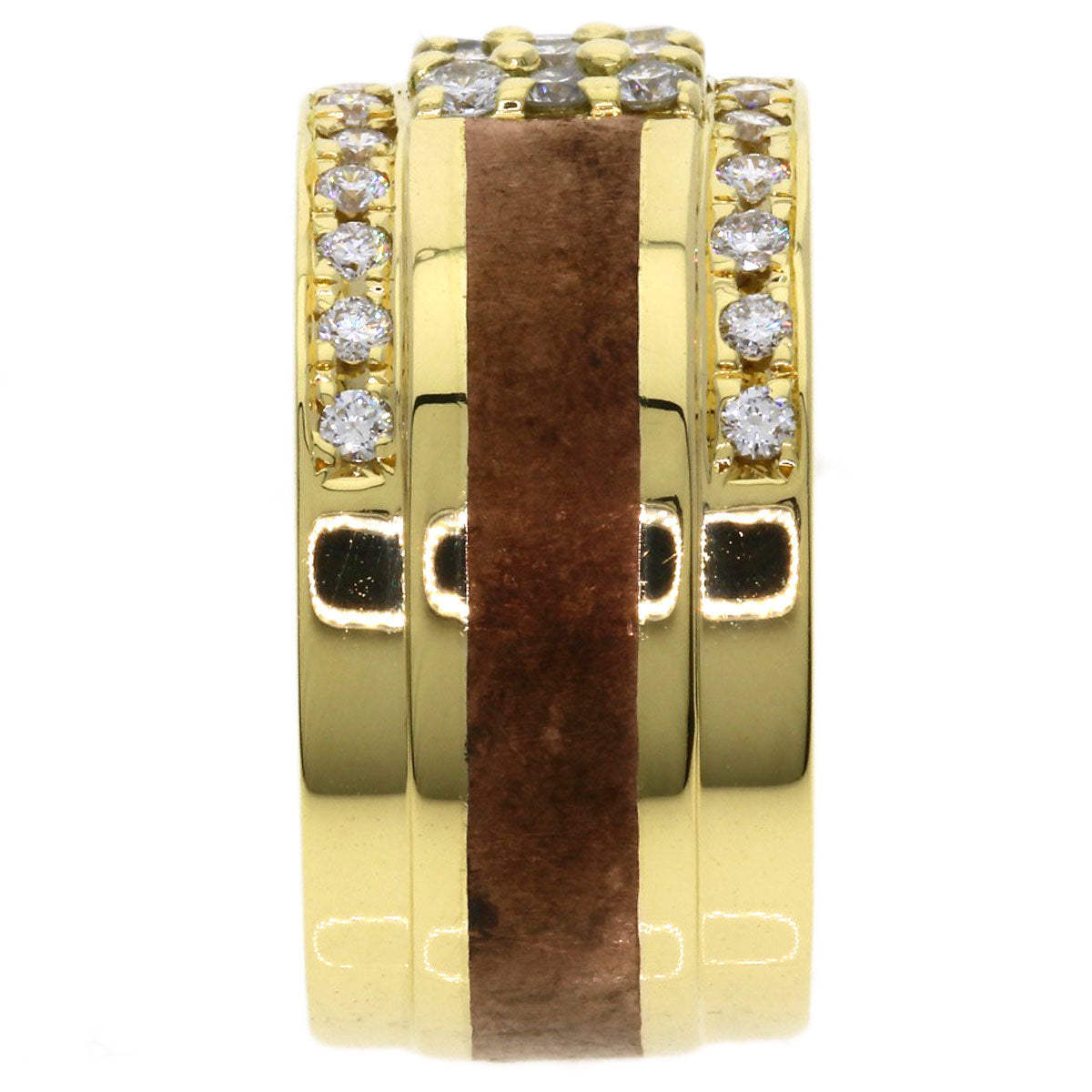 0.63ct Diamond, Red Copper, Yumiko Yamazaki Ring K18 Yellow Gold 15.4g　Ladies