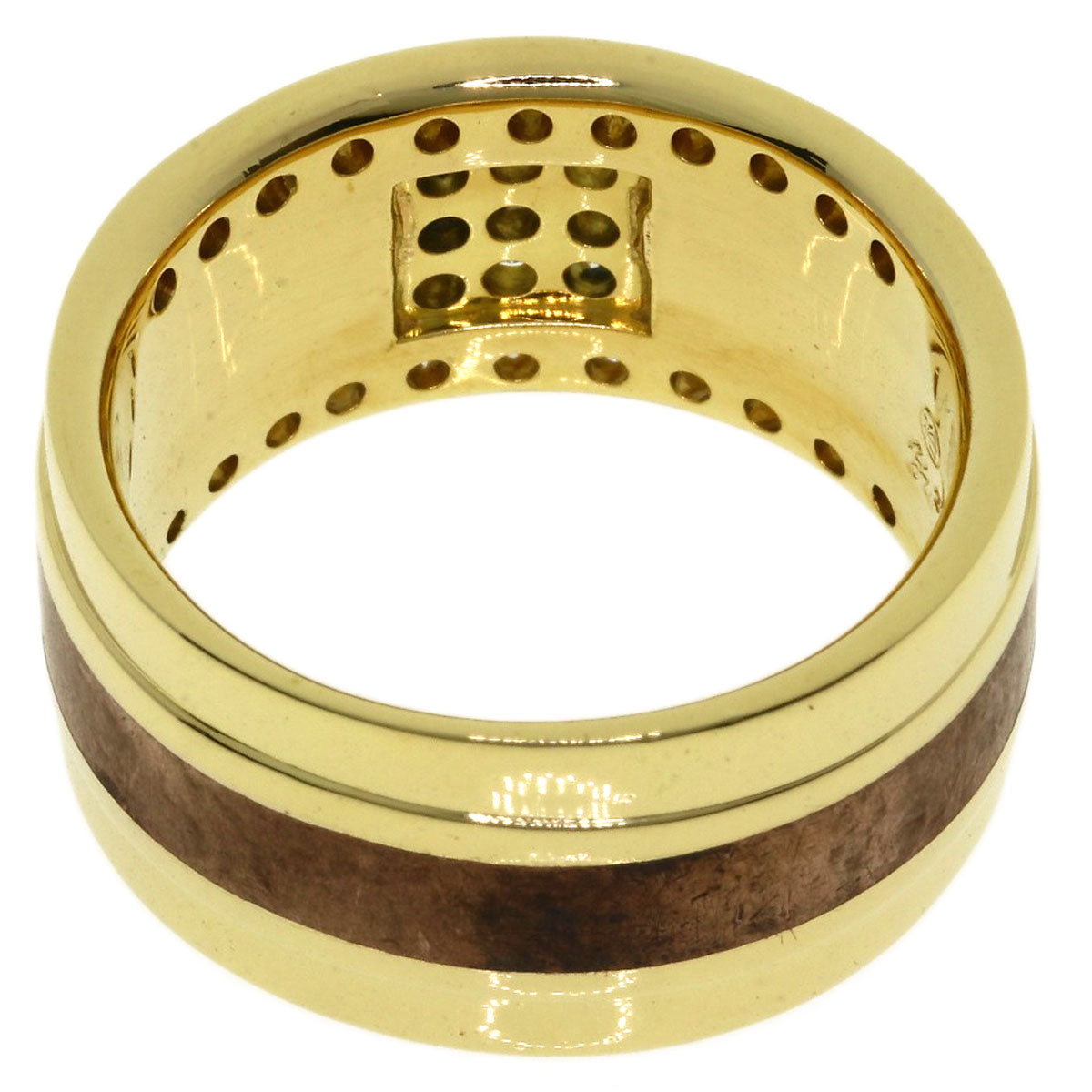 0.63ct Diamond, Red Copper, Yumiko Yamazaki Ring K18 Yellow Gold 15.4g　Ladies