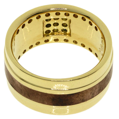 0.63ct Diamond, Red Copper, Yumiko Yamazaki Ring K18 Yellow Gold 15.4g　Ladies