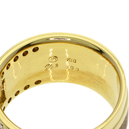 0.63ct Diamond, Red Copper, Yumiko Yamazaki Ring K18 Yellow Gold 15.4g　Ladies