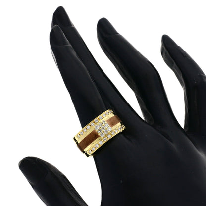 0.63ct Diamond, Red Copper, Yumiko Yamazaki Ring K18 Yellow Gold 15.4g　Ladies