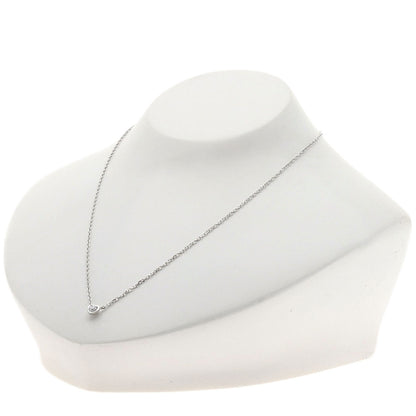 CARTIER Diamant Léger Heart SM Diamond Necklace K18 White Gold Ladies [Used]