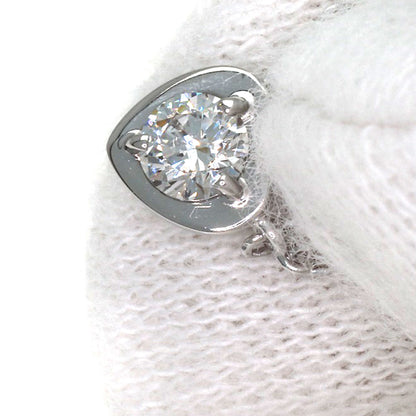 CARTIER Diamant Léger Heart SM Diamond Necklace K18 White Gold Ladies [Used]