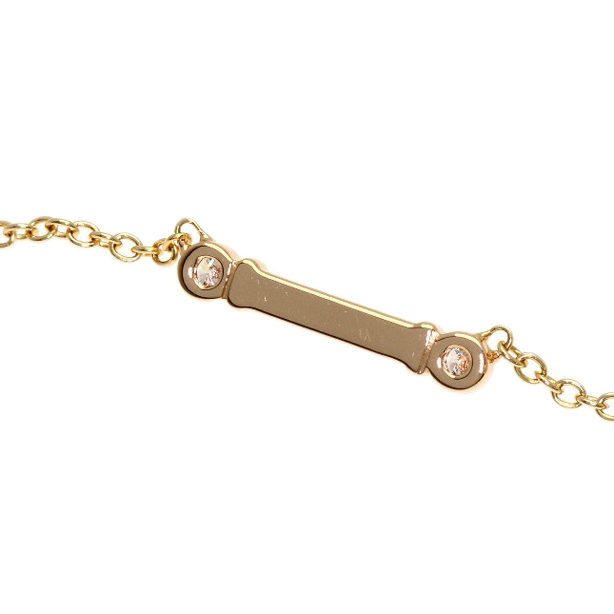TIFFANY&Co. Fleur de Lis Diamond Necklace K18 Pink Gold Ladies [Used]