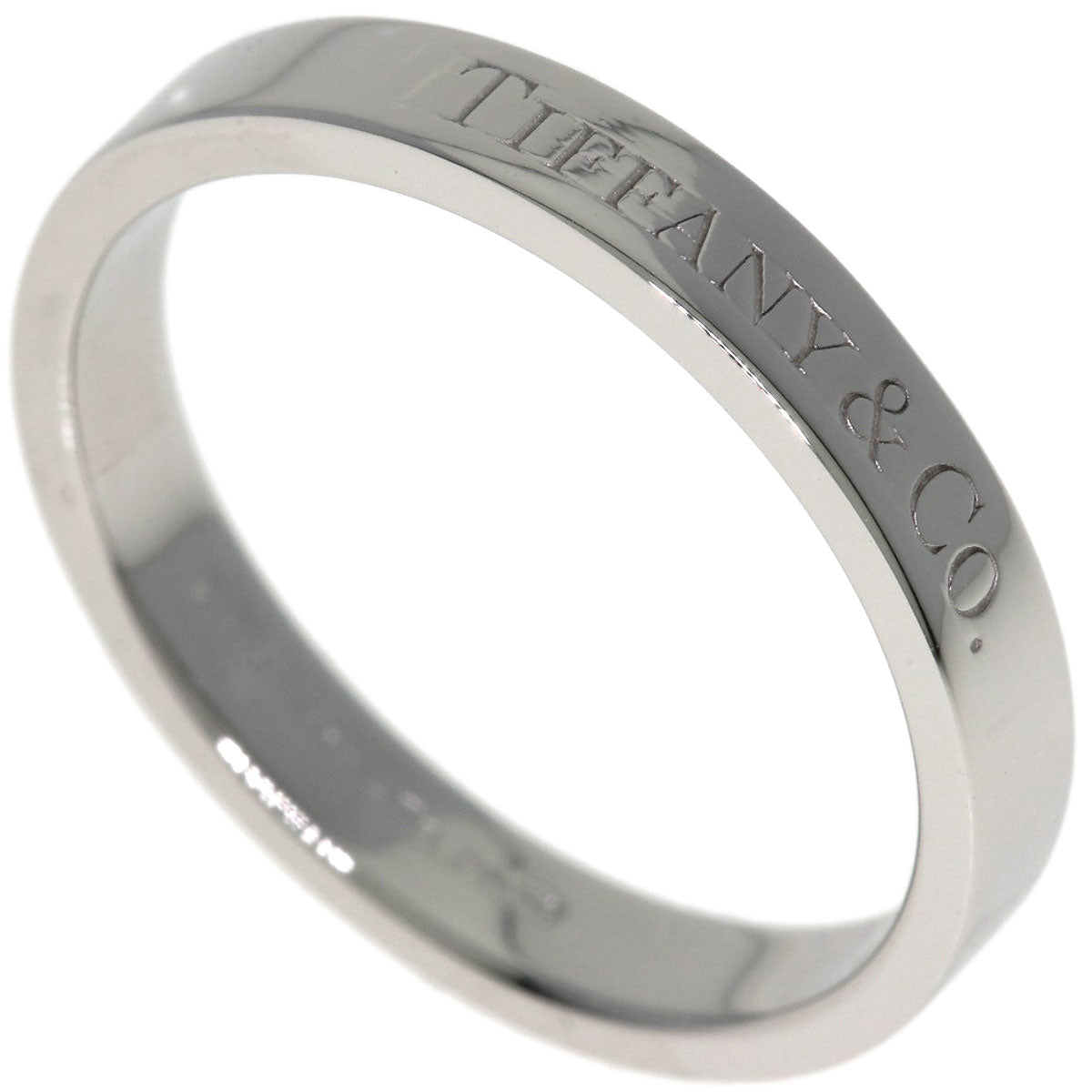 TIFFANY&Co. Flat band Ring Platinum PT950 Ladies [Used]
