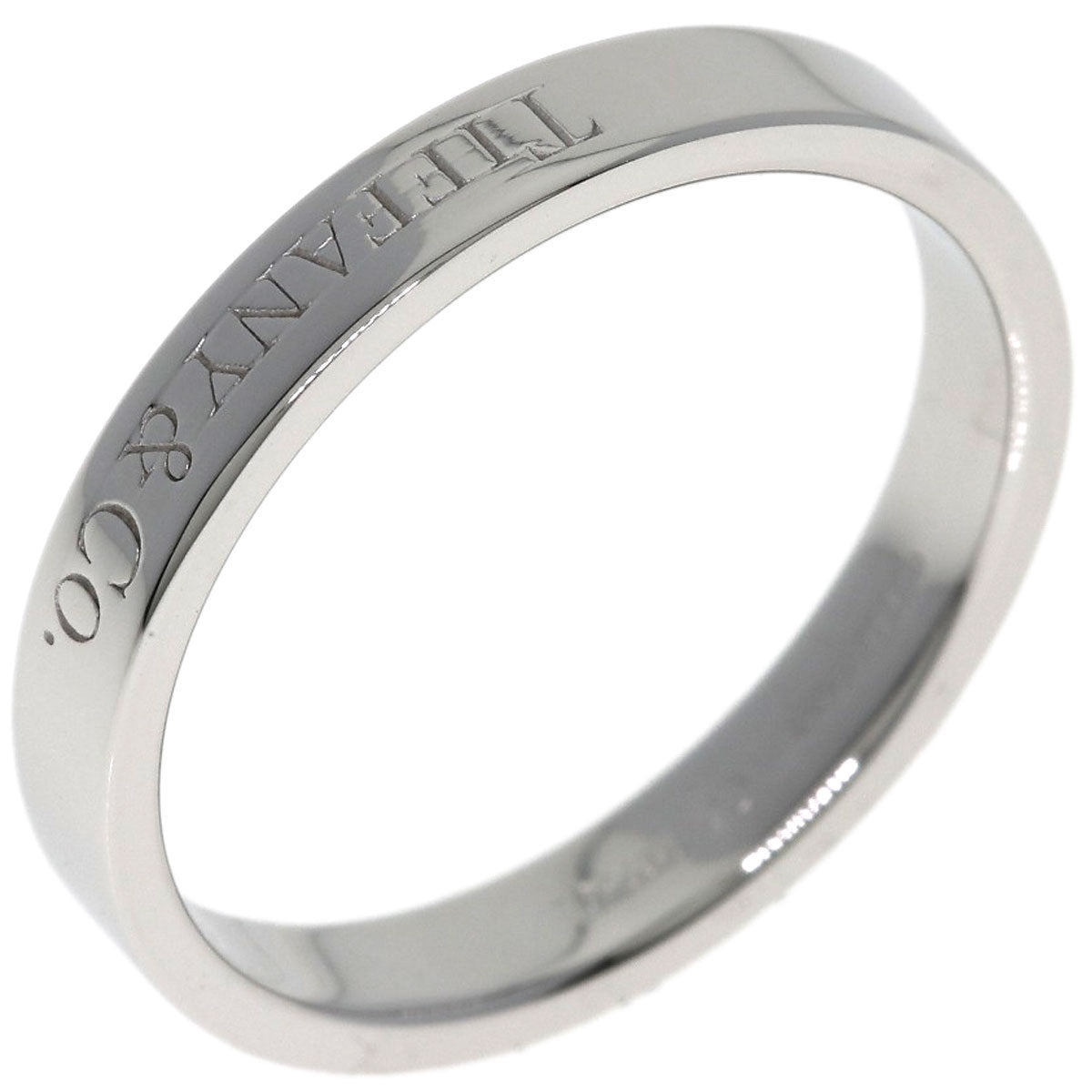 TIFFANY&Co. Flat band Ring Platinum PT950 Ladies [Used]