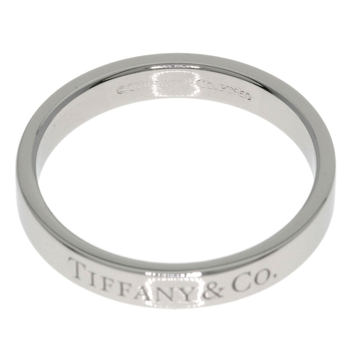 TIFFANY&Co. Flat band Ring Platinum PT950 Ladies [Used]
