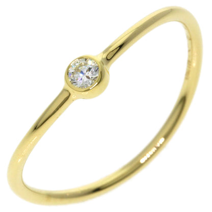 TIFFANY&Co. Single Wave Diamond Ring K18 Yellow Gold Ladies [Used]