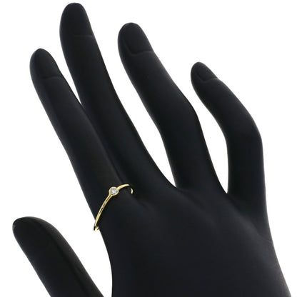 TIFFANY&Co. Single Wave Diamond Ring K18 Yellow Gold Ladies [Used]