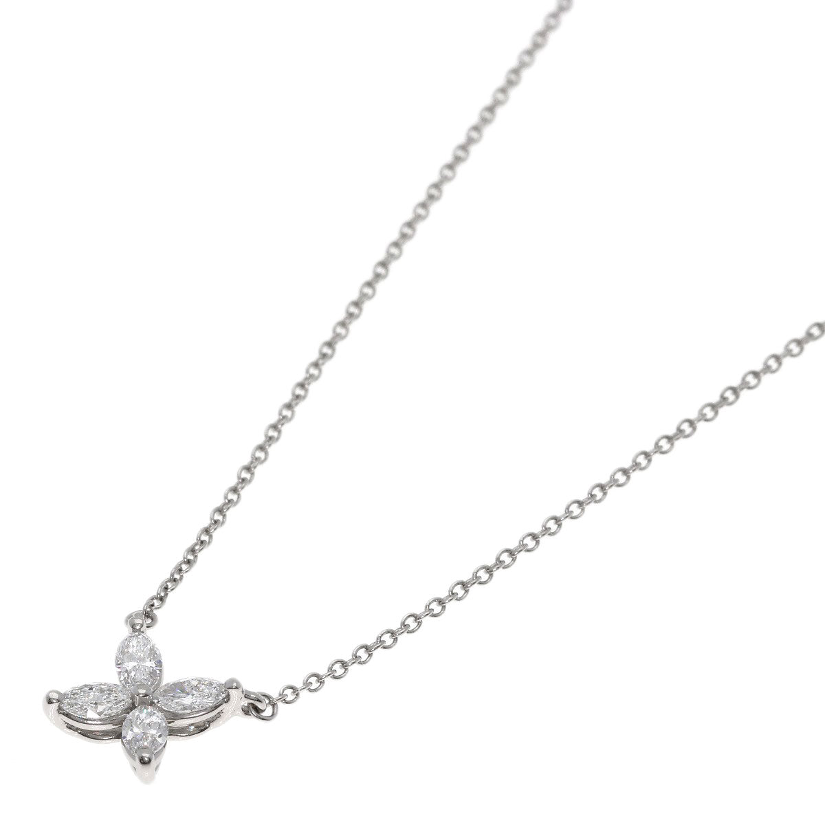 TIFFANY&Co. Victoria Small Diamond Necklace Platinum PT950 Ladies [Used]