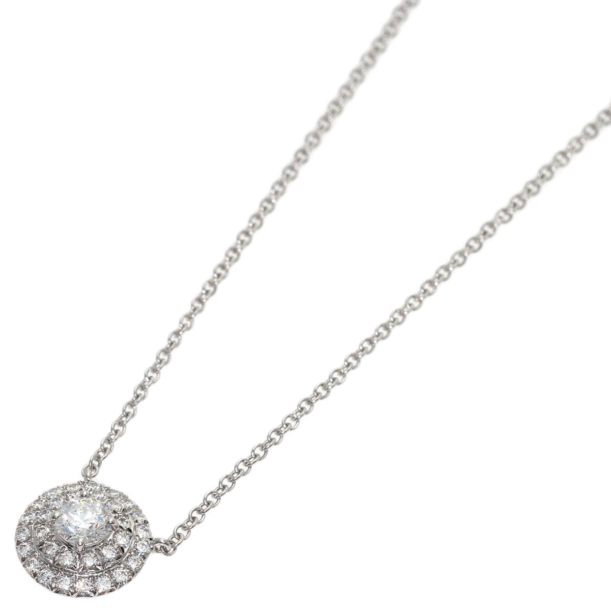 TIFFANY&Co. Sorest diamond Necklace Platinum PT950 Ladies [Used]