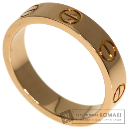 CARTIER mini love ring #47 Ring K18 Pink Gold Ladies [Used]