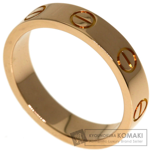 CARTIER mini love ring #47 Ring K18 Pink Gold Ladies [Used]