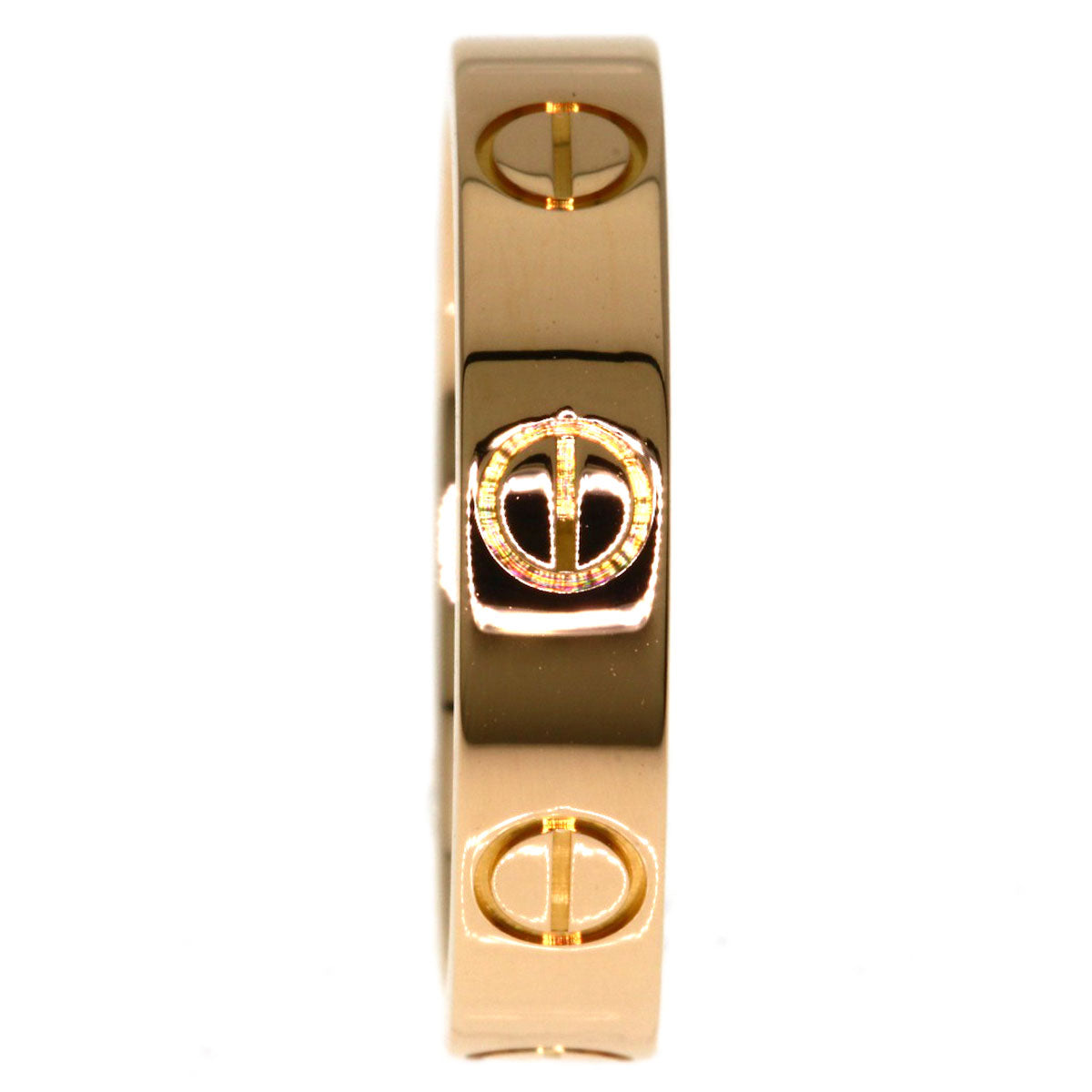 CARTIER mini love ring #47 Ring K18 Pink Gold Ladies [Used]