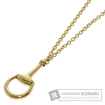 GUCCI Horsebit Necklace K18 Yellow Gold Ladies [Used]