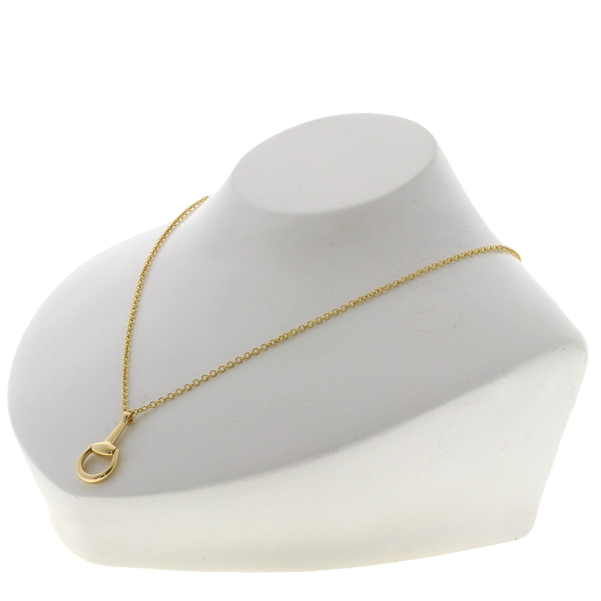 GUCCI Horsebit Necklace K18 Yellow Gold Ladies [Used]