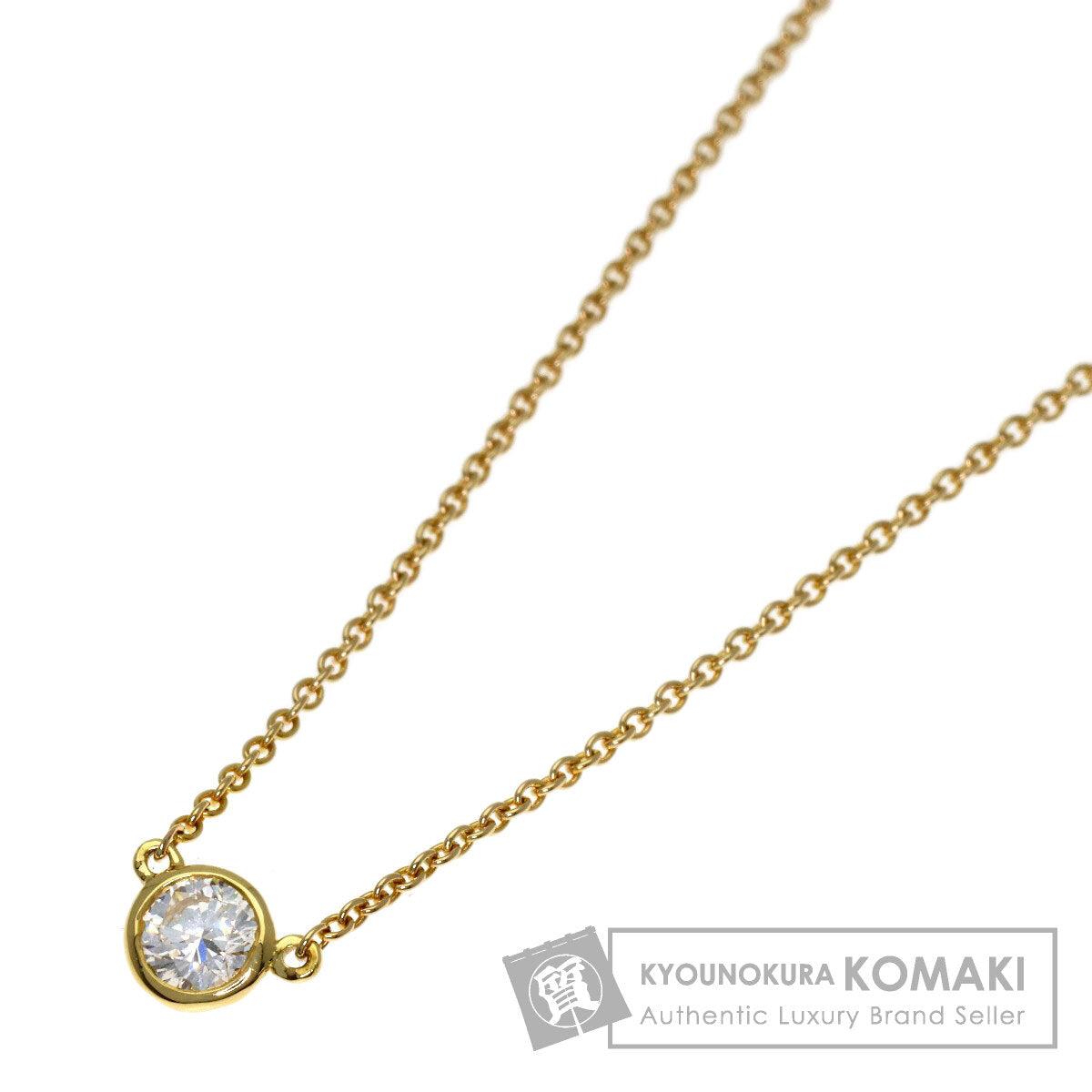 TIFFANY&Co. By The Yard Diamond Necklace K18 Yellow Gold Ladies [Used]