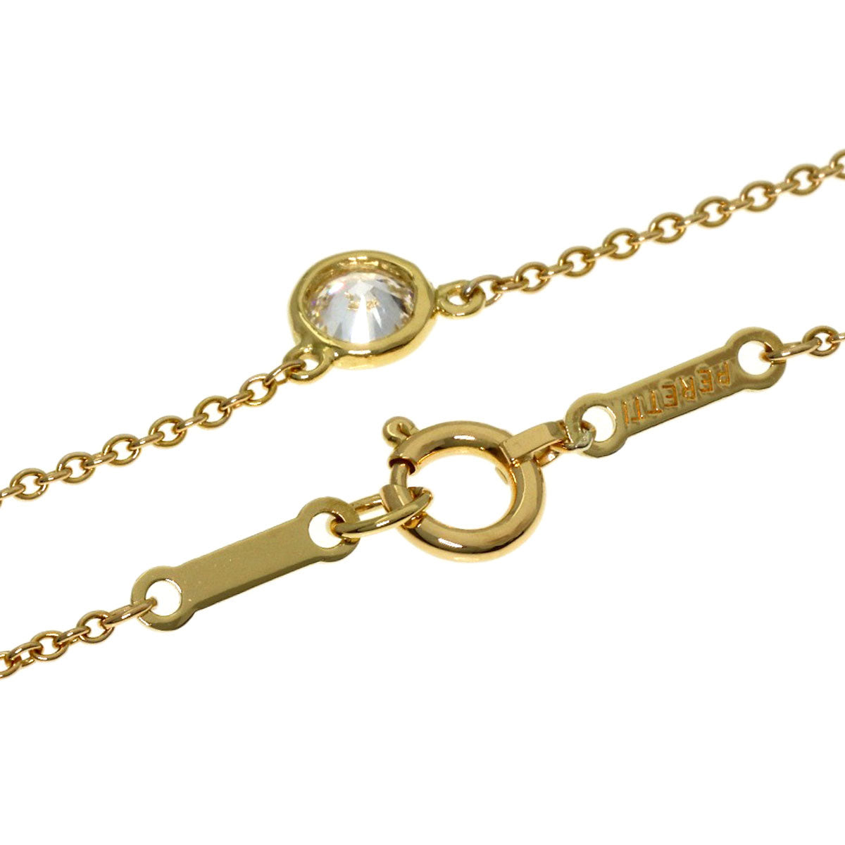 TIFFANY&Co. By The Yard Diamond Necklace K18 Yellow Gold Ladies [Used]
