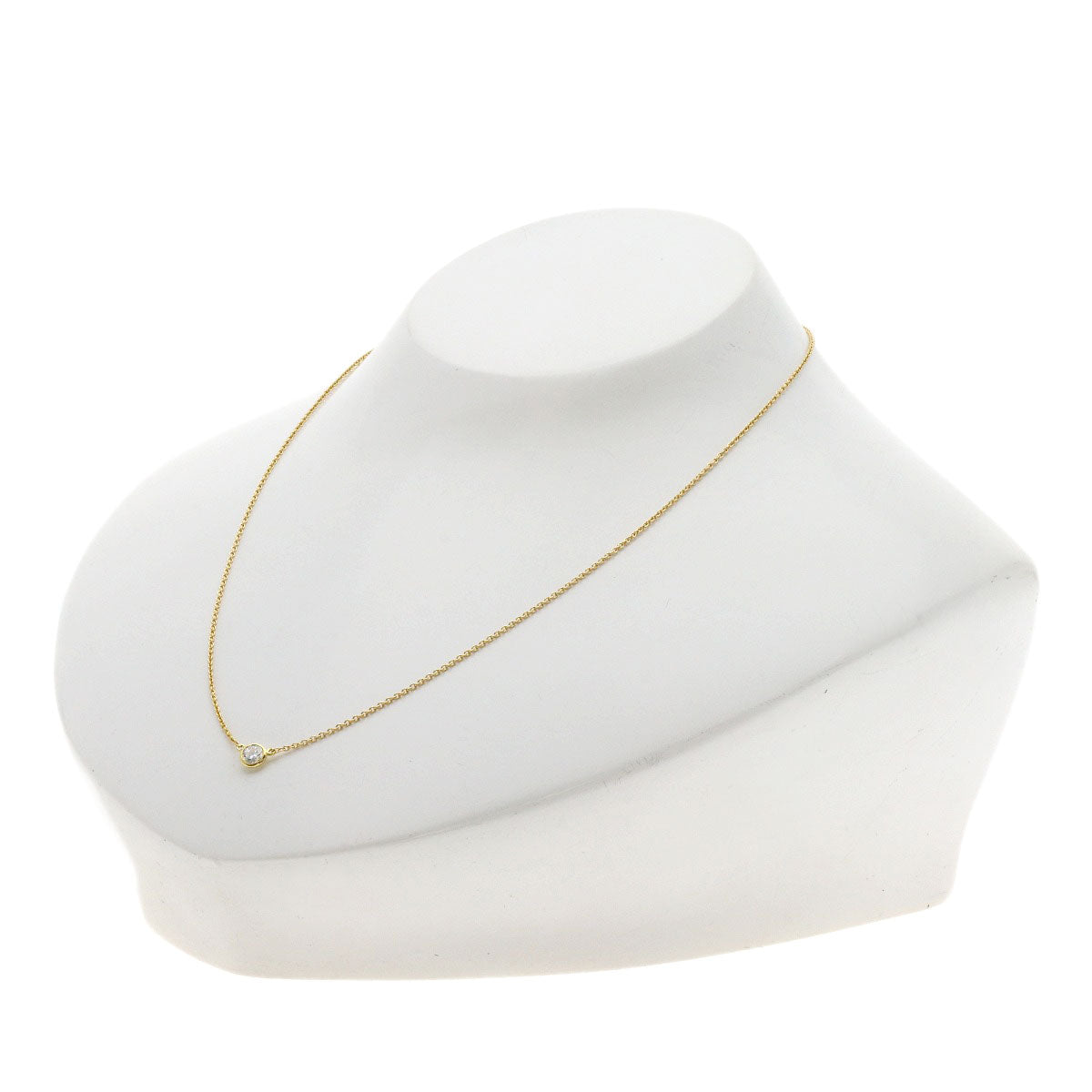 TIFFANY&Co. By The Yard Diamond Necklace K18 Yellow Gold Ladies [Used]