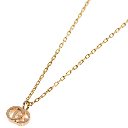GUCCI Double G Necklace K18 Pink Gold Ladies [Used]