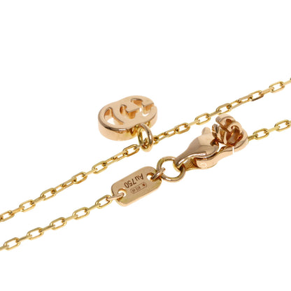 GUCCI Double G Necklace K18 Pink Gold Ladies [Used]