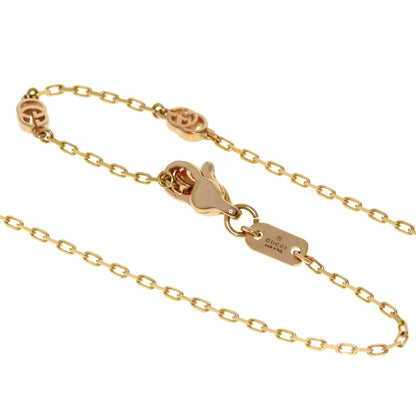 GUCCI Double G Necklace K18 Pink Gold Ladies [Used]