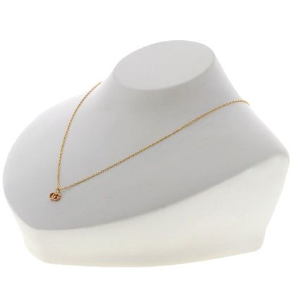GUCCI Double G Necklace K18 Pink Gold Ladies [Used]