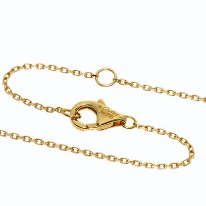 CARTIER Amulet Lapis Lazuli & Azure Stone Diamond Necklace K18 Yellow Gold Ladies [Used]