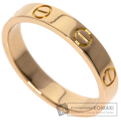 CARTIER Mini love ring # 52 Ring K18 Pink Gold Ladies [Used]