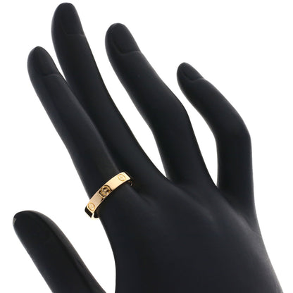 CARTIER Mini love ring # 52 Ring K18 Pink Gold Ladies [Used]