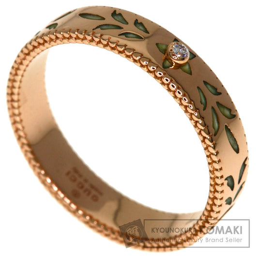 GUCCI Icon Bloom Diamond #13 Ring K18 Pink Gold Ladies [Used]