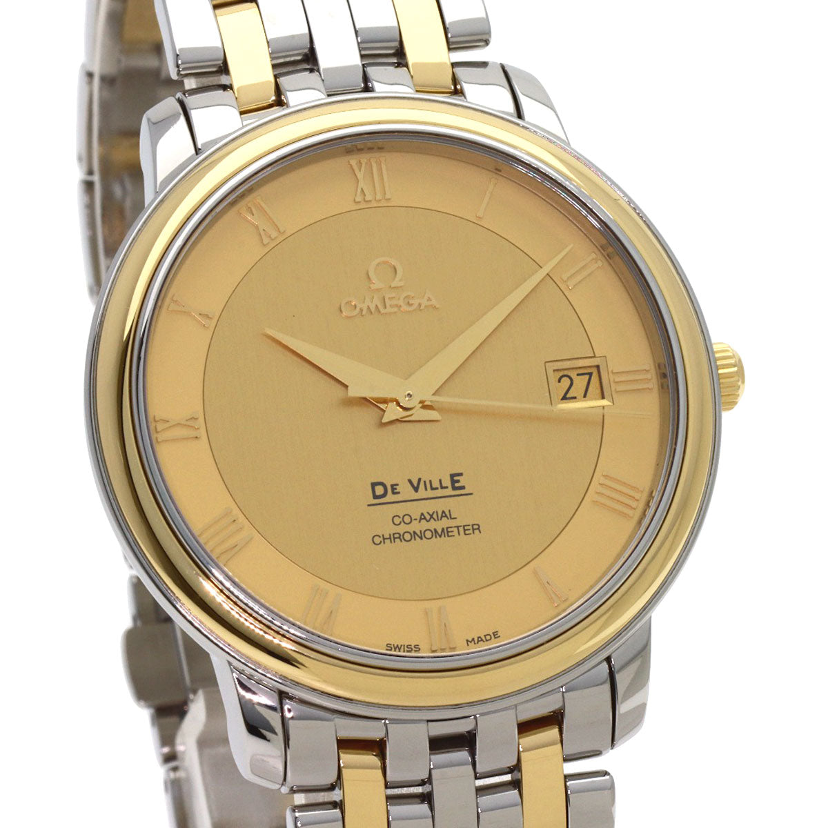 OMEGA De Ville Prestige Watches 4374.11 Stainless Steel/SSxK18YG mens
