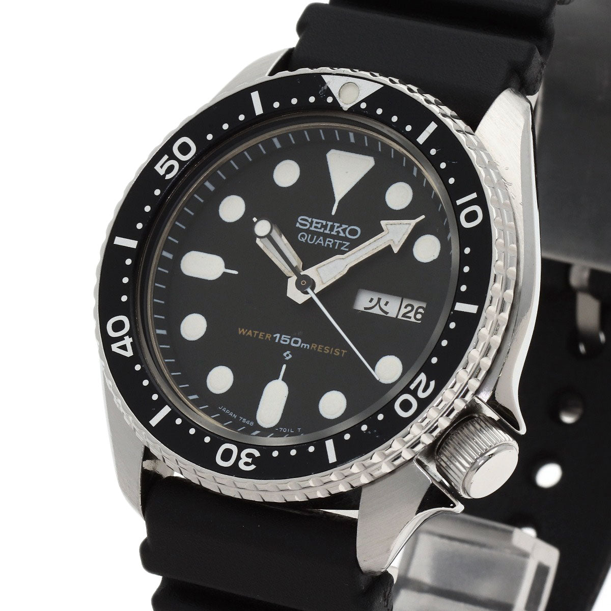 SEIKO Diver Watches 7548-7000 Stainless Steel/Rubber mens