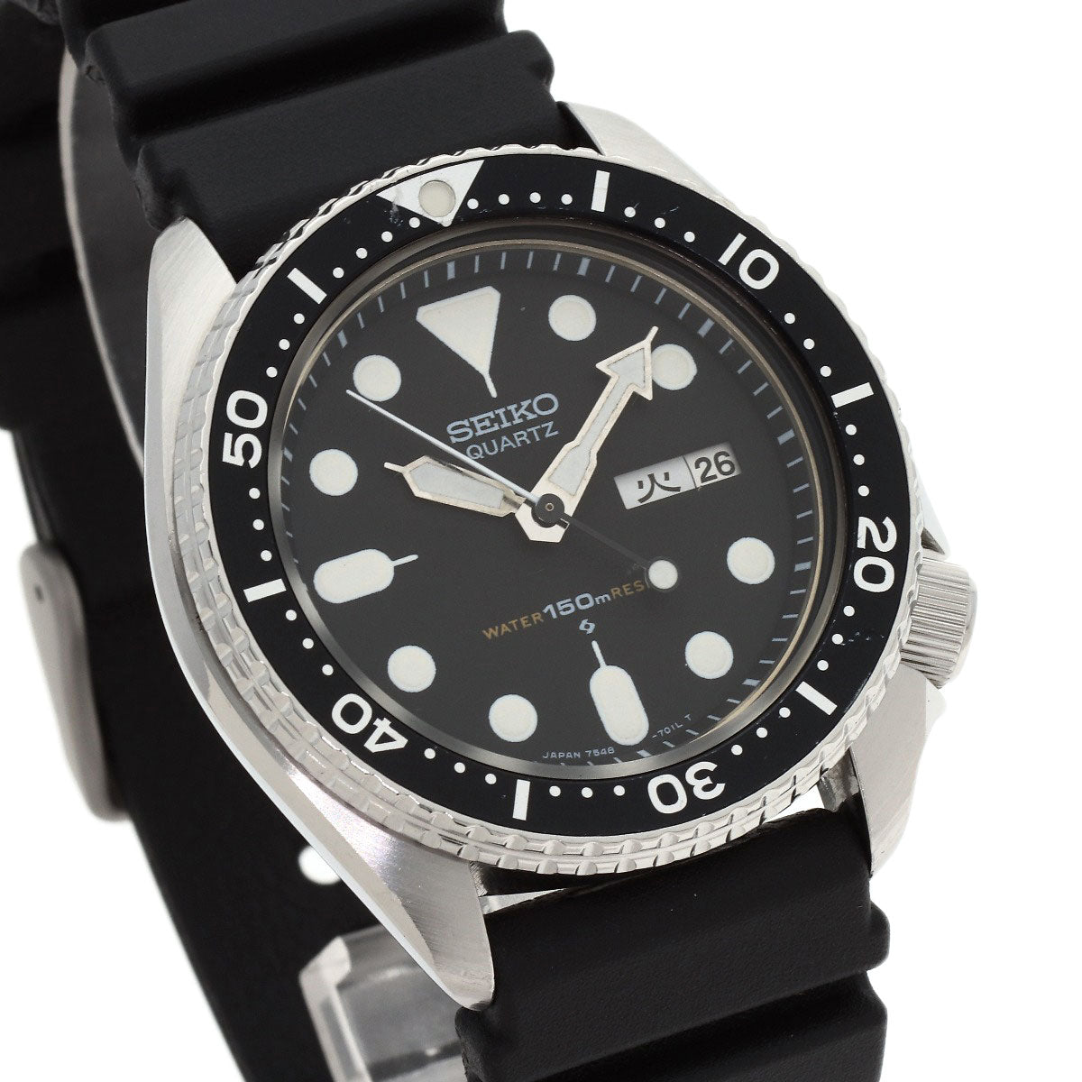 SEIKO Diver Watches 7548-7000 Stainless Steel/Rubber mens