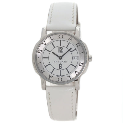 BVLGARI Solo tempo Watches ST35S Stainless Steel/Leather mens