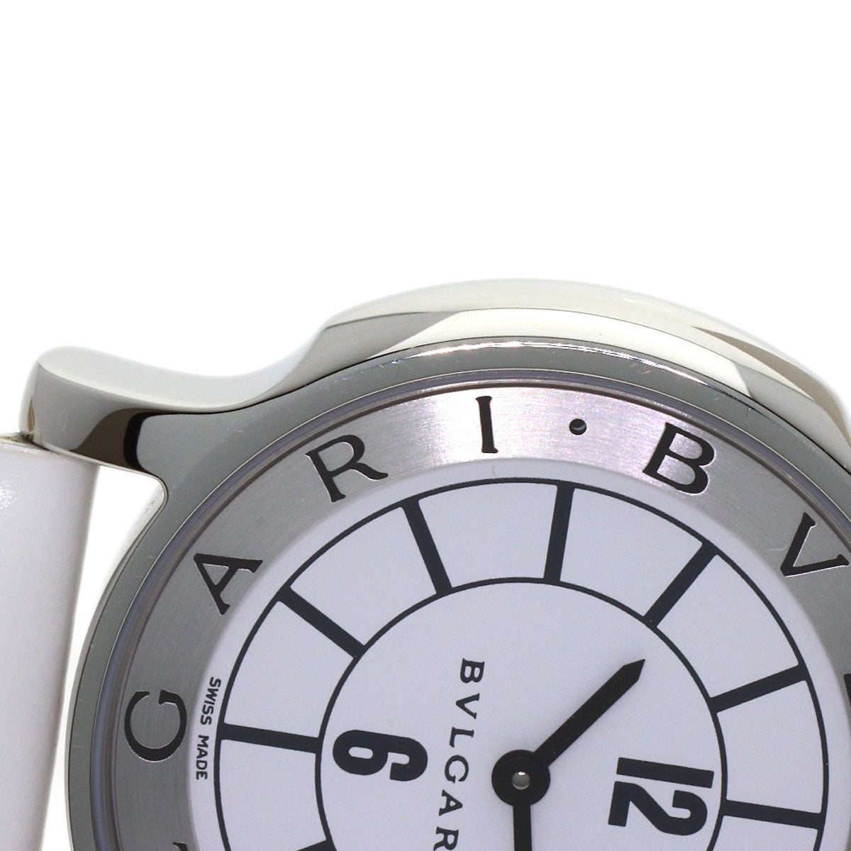 BVLGARI Solo tempo Watches ST35S Stainless Steel/Leather mens
