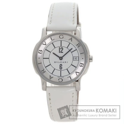 BVLGARI Solo tempo Watches ST35S Stainless Steel/Leather mens