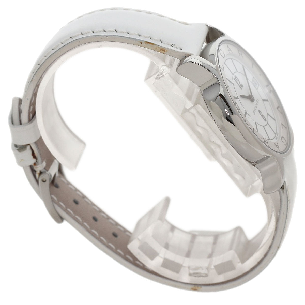 BVLGARI Solo tempo Watches ST35S Stainless Steel/Leather mens