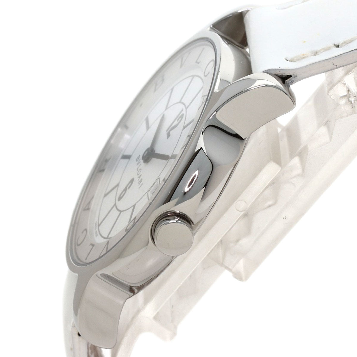 BVLGARI Solo tempo Watches ST35S Stainless Steel/Leather mens