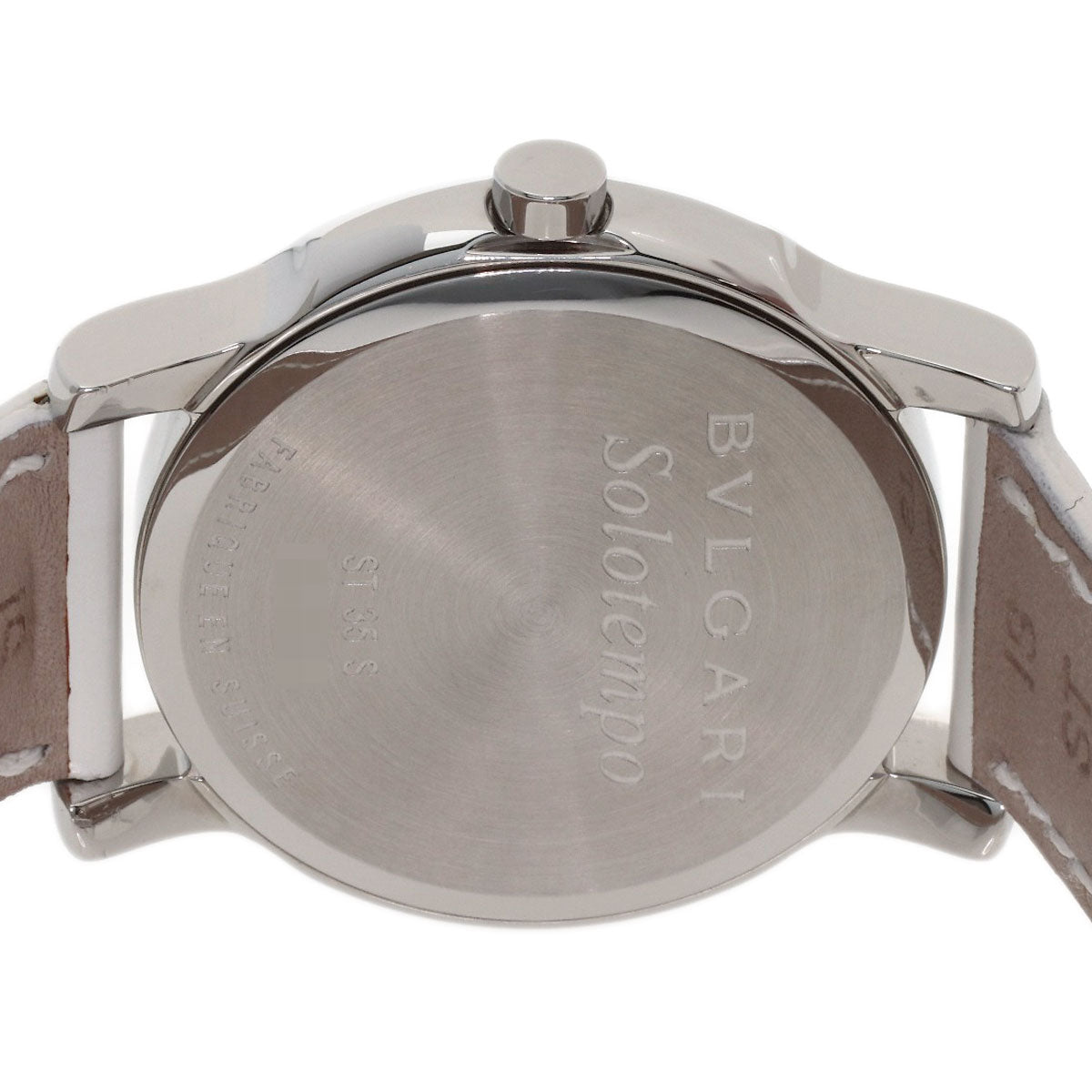 BVLGARI Solo tempo Watches ST35S Stainless Steel/Leather mens