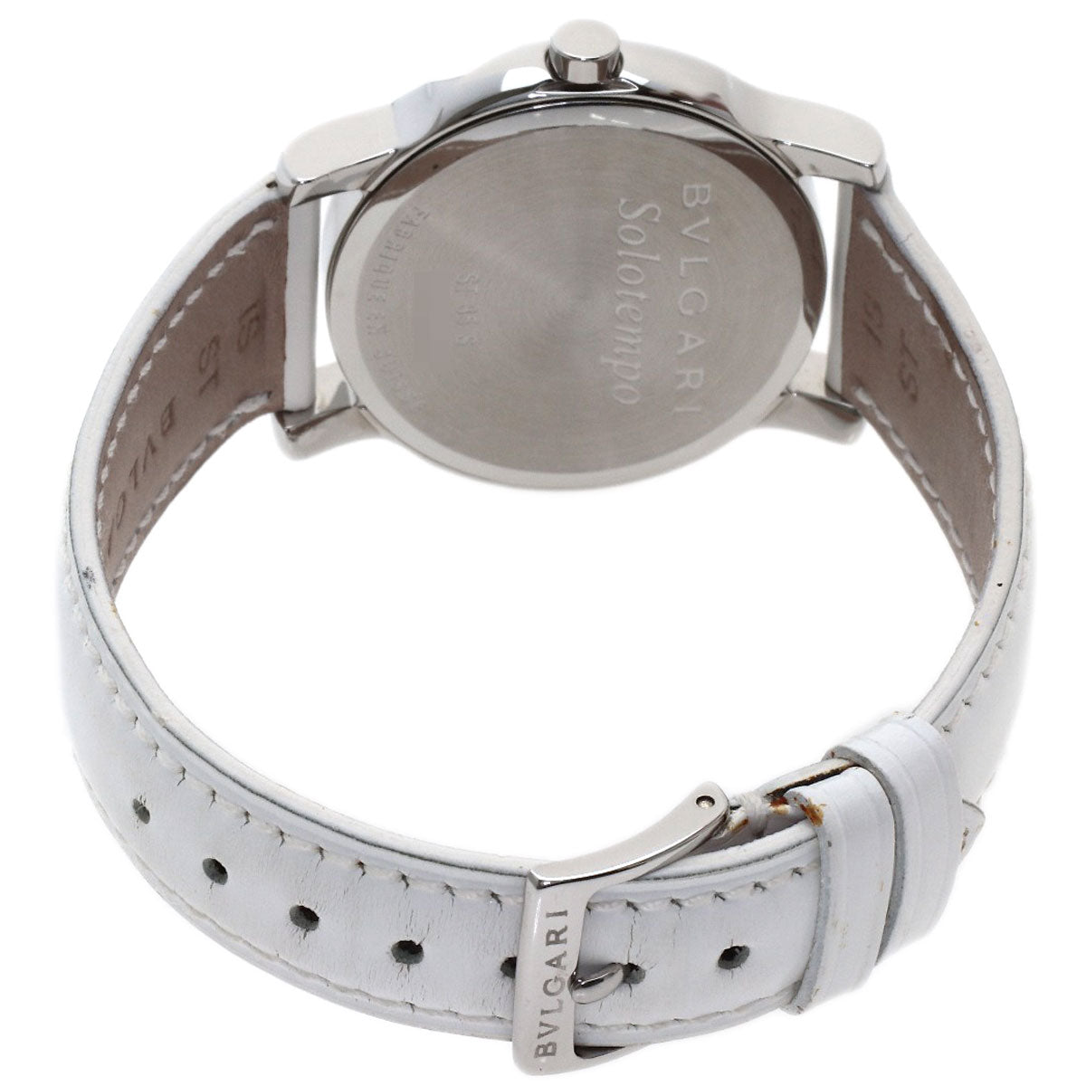 BVLGARI Solo tempo Watches ST35S Stainless Steel/Leather mens
