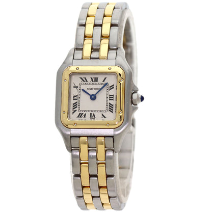 CARTIER PANTHERE SM 2 Row Watches W25029B6 Stainless Steel/SSxK18YG Ladies