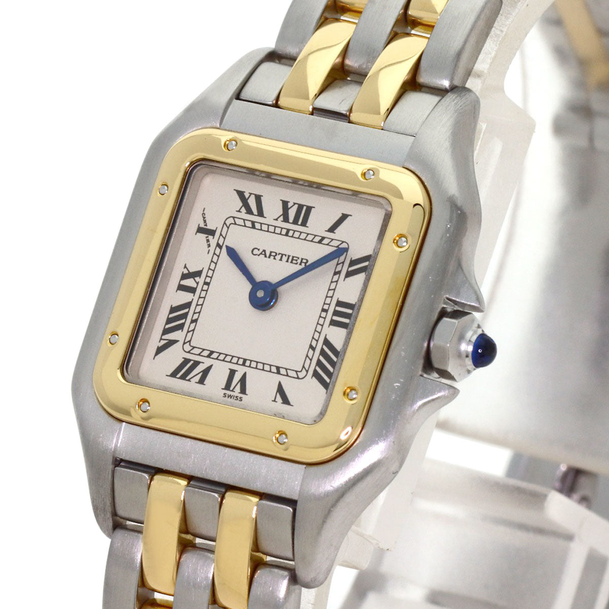CARTIER PANTHERE SM 2 Row Watches W25029B6 Stainless Steel/SSxK18YG Ladies