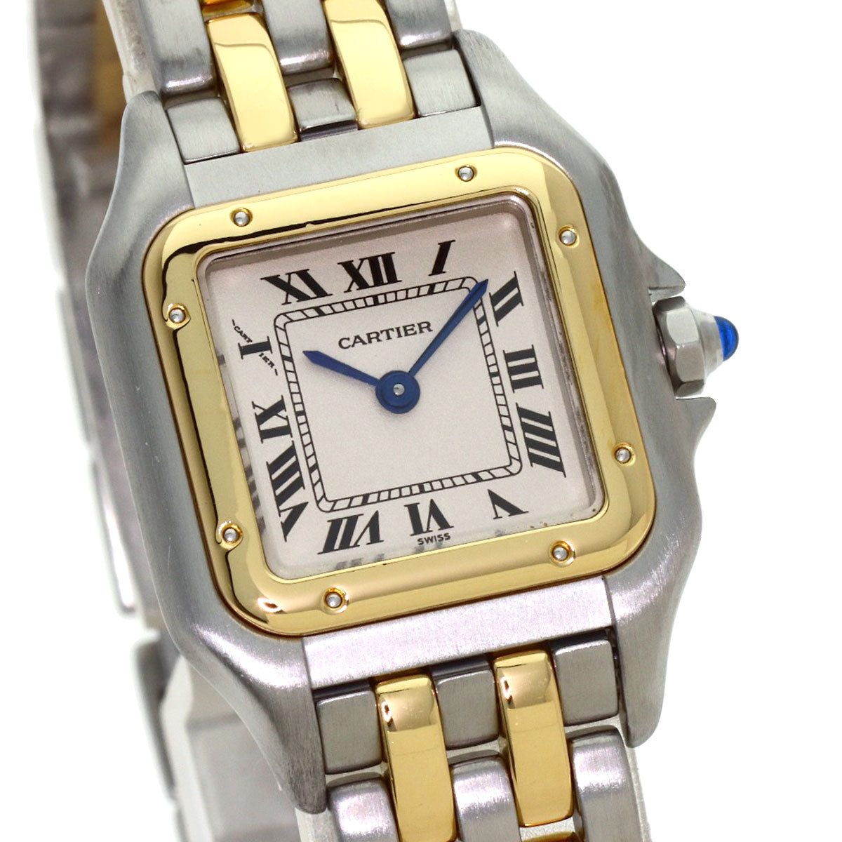 CARTIER PANTHERE SM 2 Row Watches W25029B6 Stainless Steel/SSxK18YG Ladies