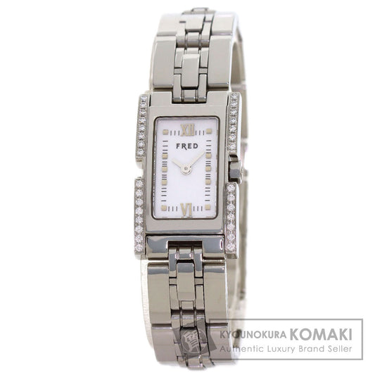 FRED Square face Watches F362 Stainless Steel/Stainless Steel Ladies