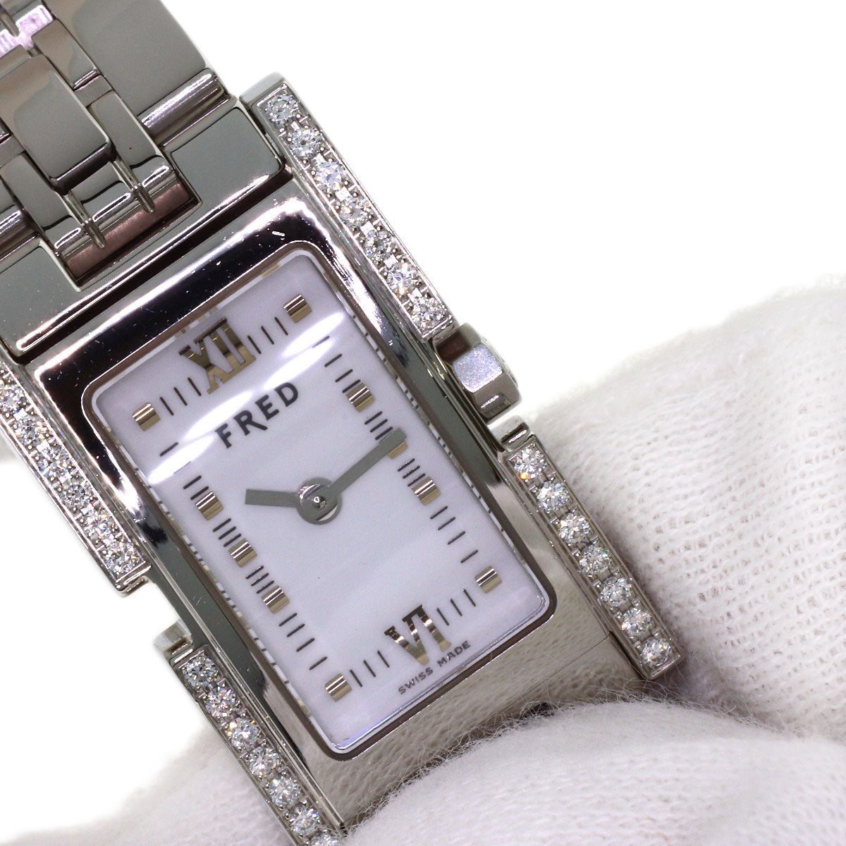 FRED Square face Watches F362 Stainless Steel/Stainless Steel Ladies