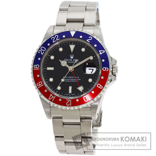 ROLEX GMT Master 2 Red Blue Bezel Watches 16710BLRO Stainless Steel/Stainless Steel mens