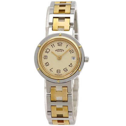 HERMES Clipper old type Watches Stainless Steel/SSxGP Ladies